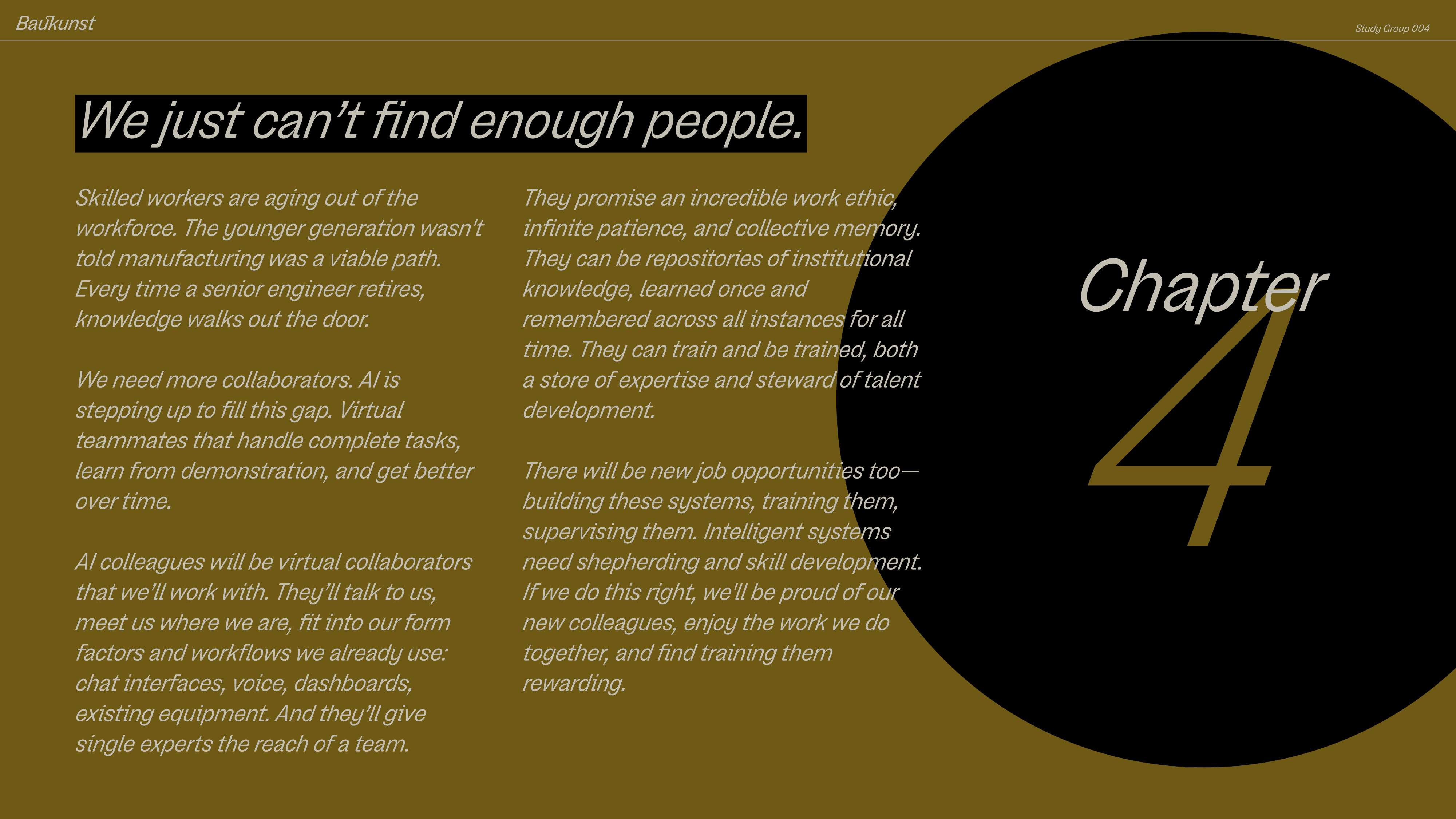 Chapter 4: AI Colleagues