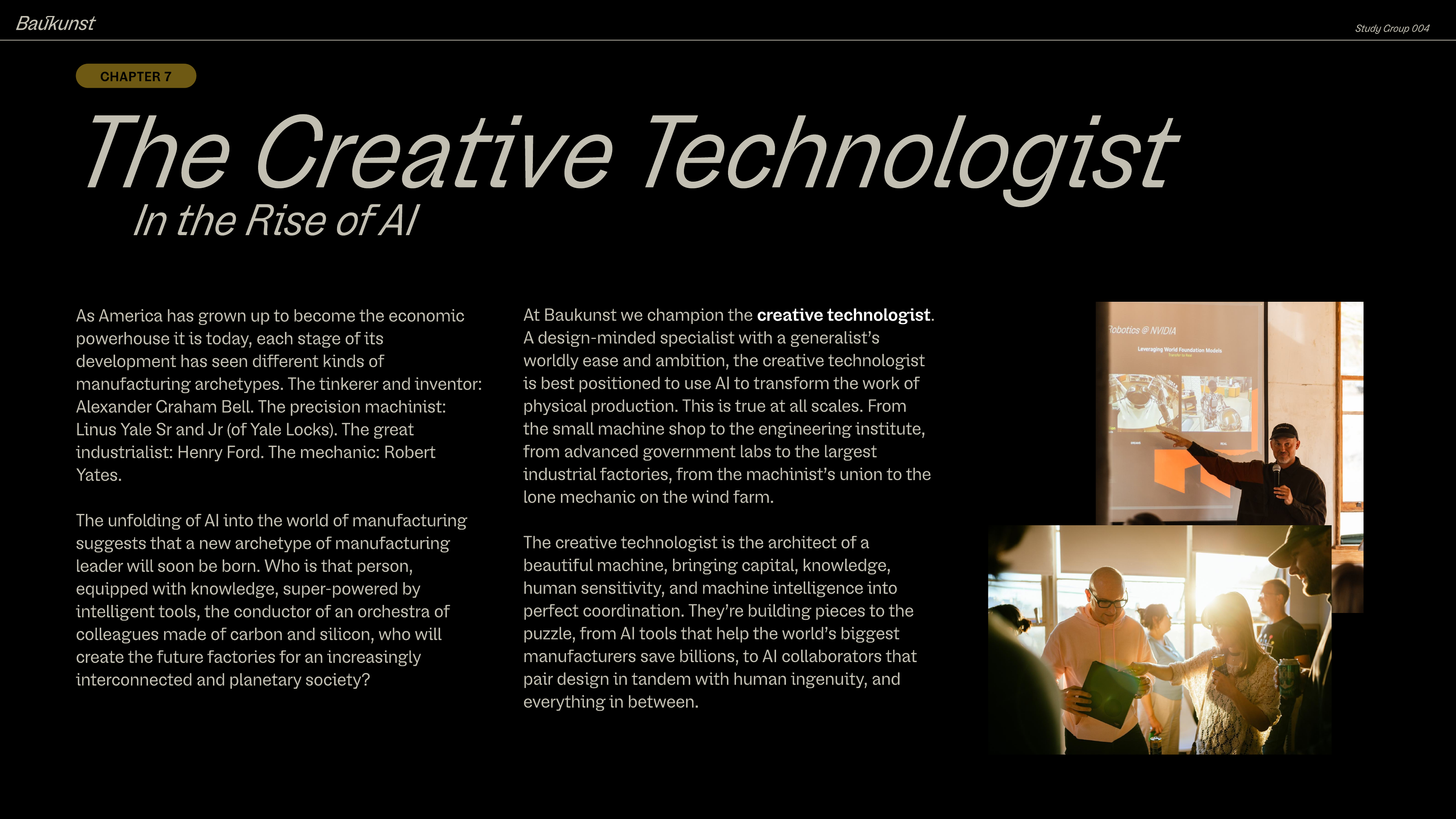 Chapter 7: Creative Technologist